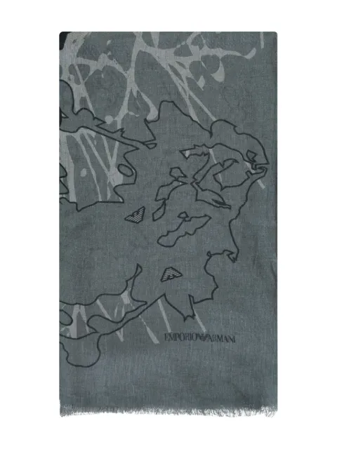 Emporio Armani printed scarf