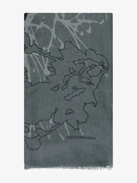 Emporio Armani printed scarf