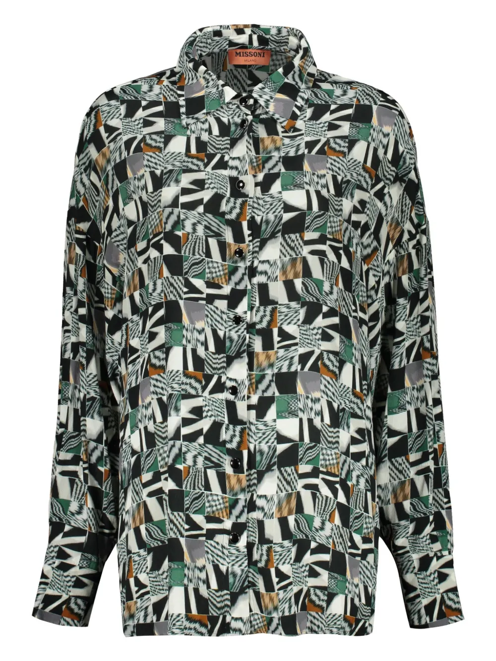 Missoni Blouse met abstract patroon Groen
