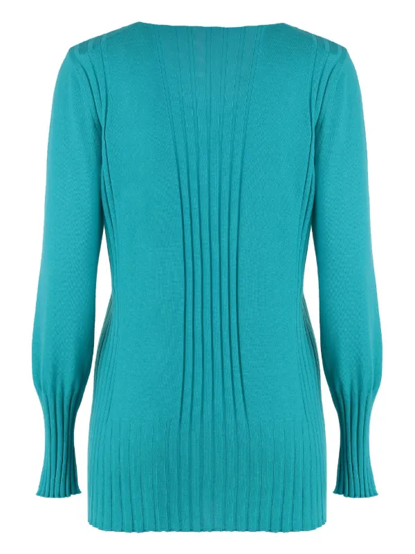Malo Pullover Aus Kaschmir Blau FARFETCH DE