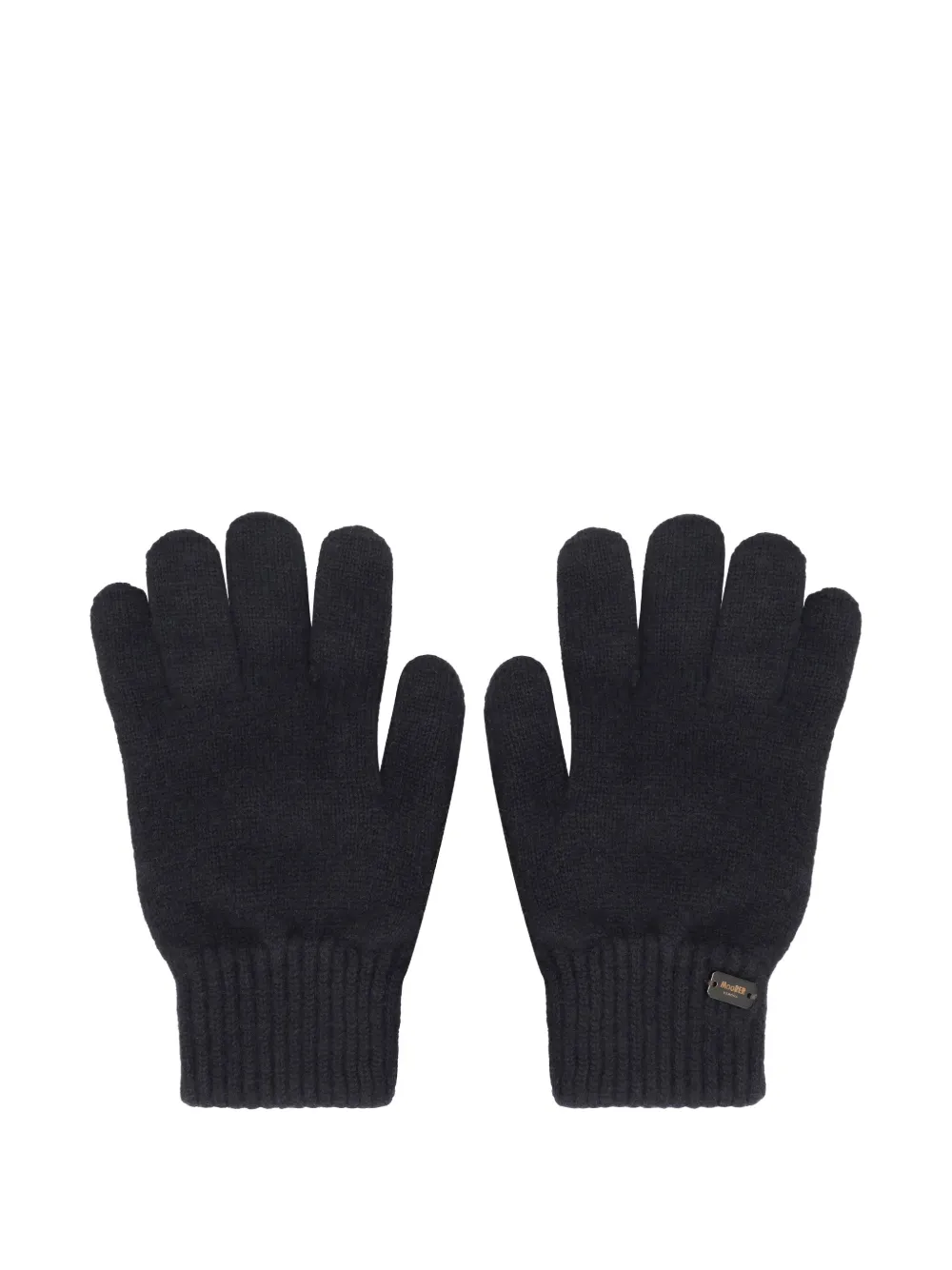 Moorer palm-insert cashmere gloves - Blu