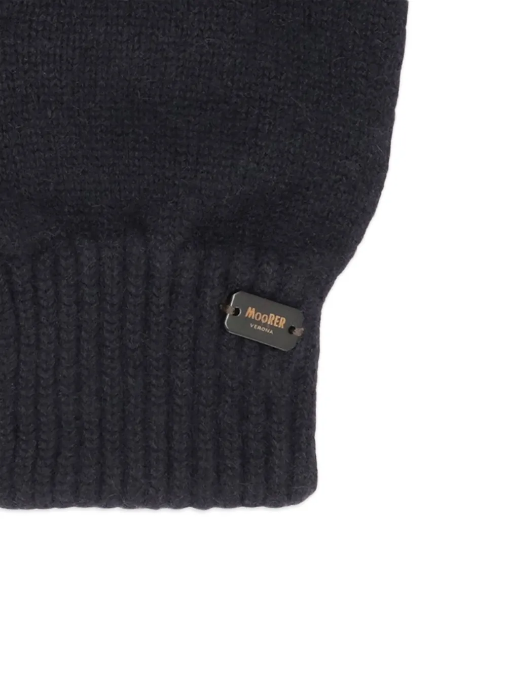 Moorer palm-insert cashmere gloves Blauw