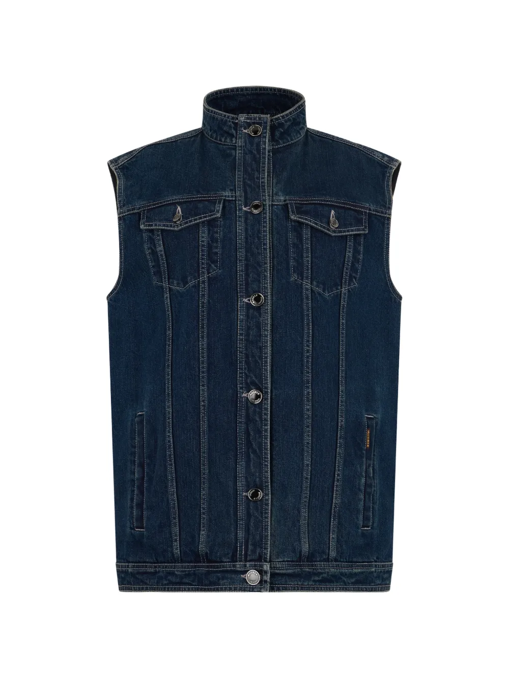 Moorer Eureka-P sleeveless denim vest - Bleu Moorer Eureka-P sleeveless denim vest - Bleu