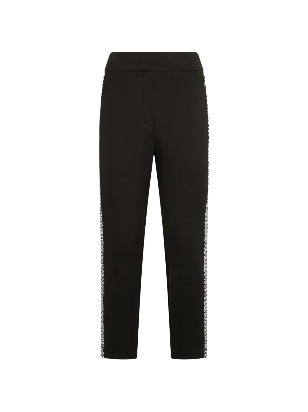 Moorer Side-stripe Tailored Trousers In Black