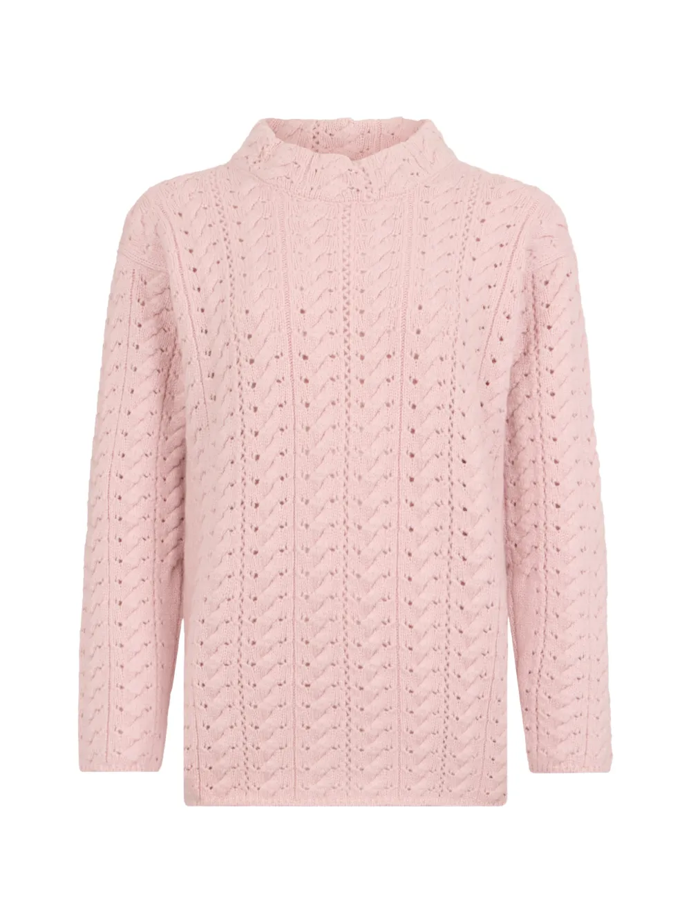 Moorer Lidia Pointelle-knit Sweater In Pink