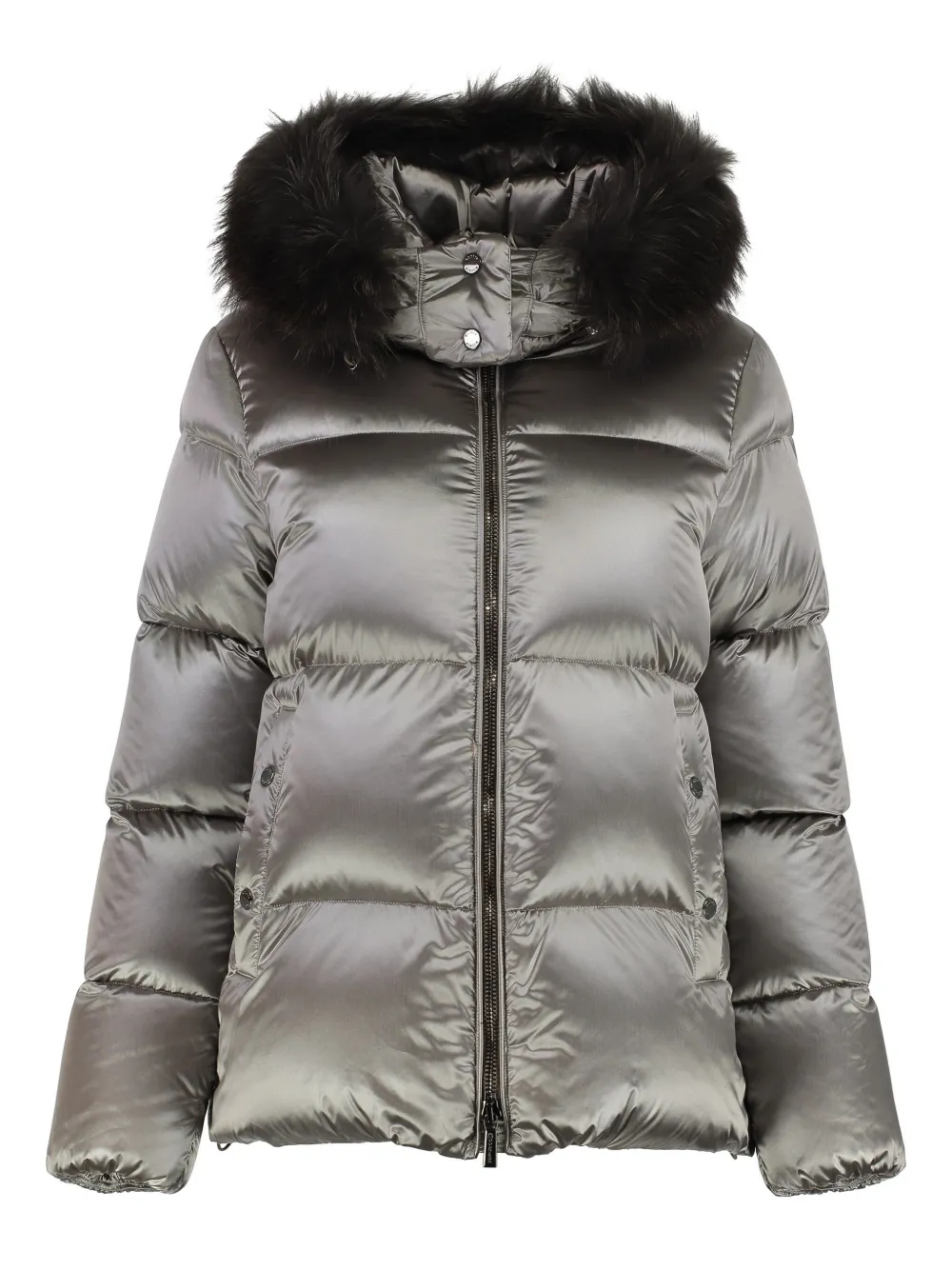 Moorer Melita hooded jacket Zilver