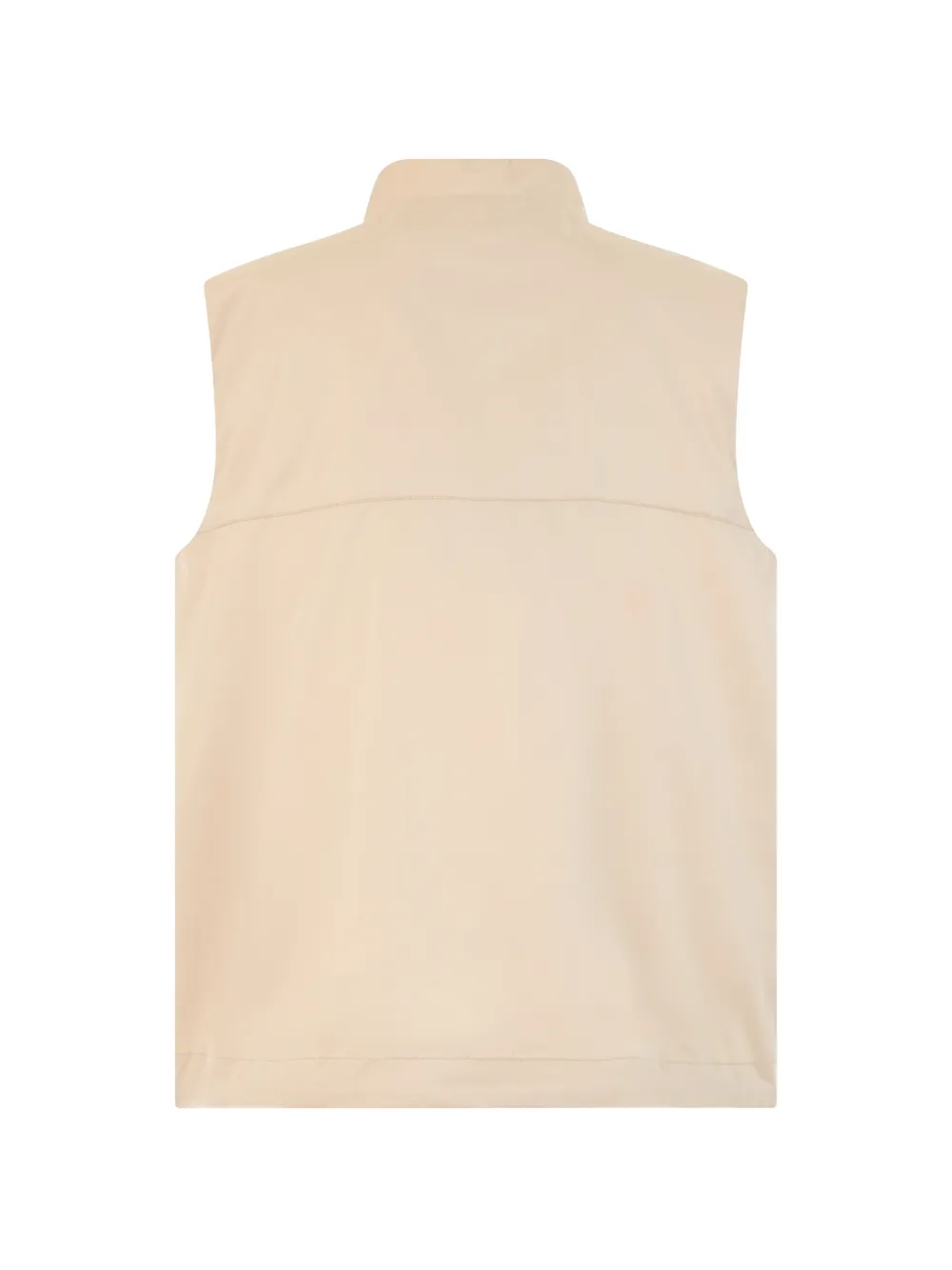 Moorer Adelle bodywarmer met hoge hals en rits Beige