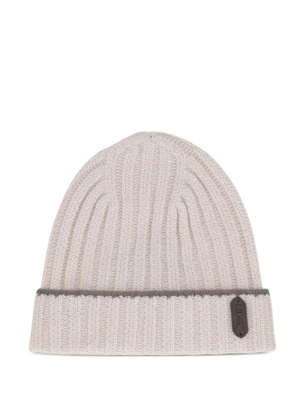Moorer ribbed-cuff beanie | Neutrals | Image 1