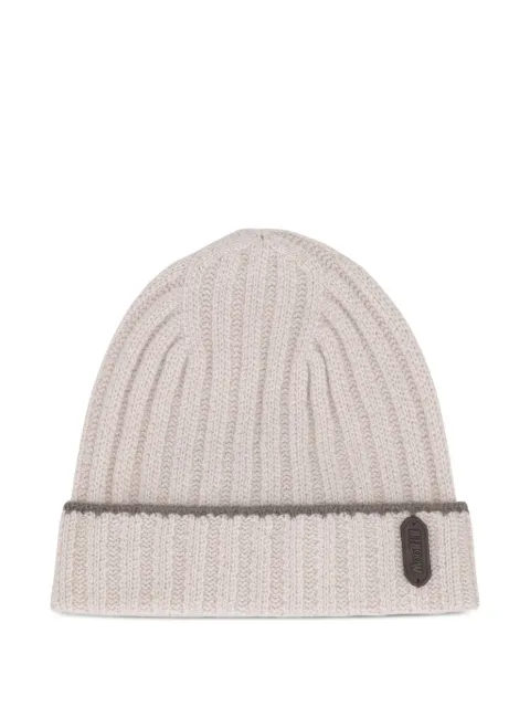 Moorer ribbed-cuff beanie 