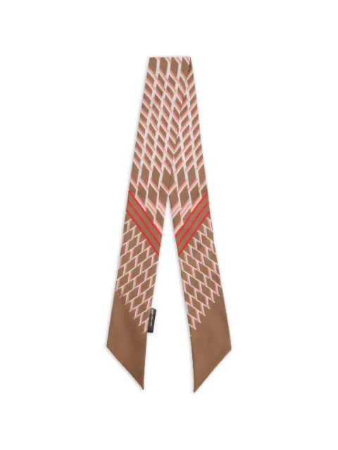 Moorer geometric-print scarf