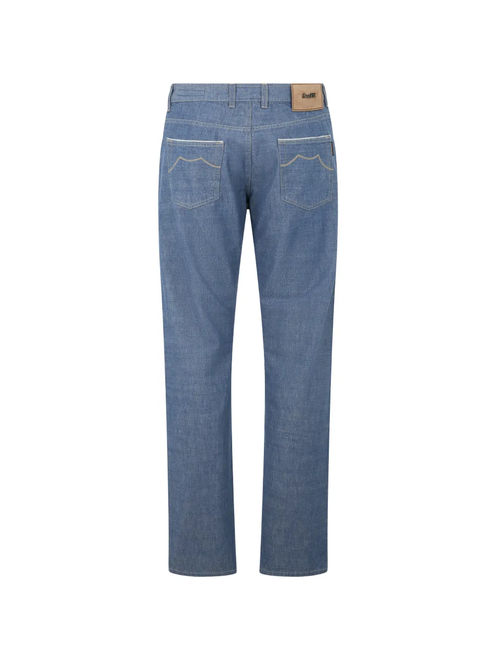 Moorer Straight jeans Blauw