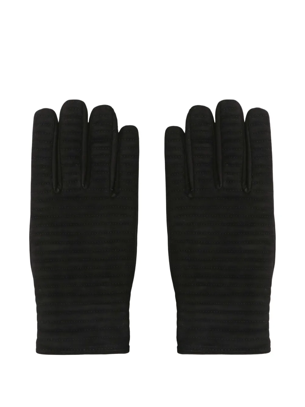 Moorer Bastian Stitched-detail Gloves In Black