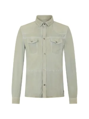 Moorer レザー シャツ | ブルー | FARFETCH JP