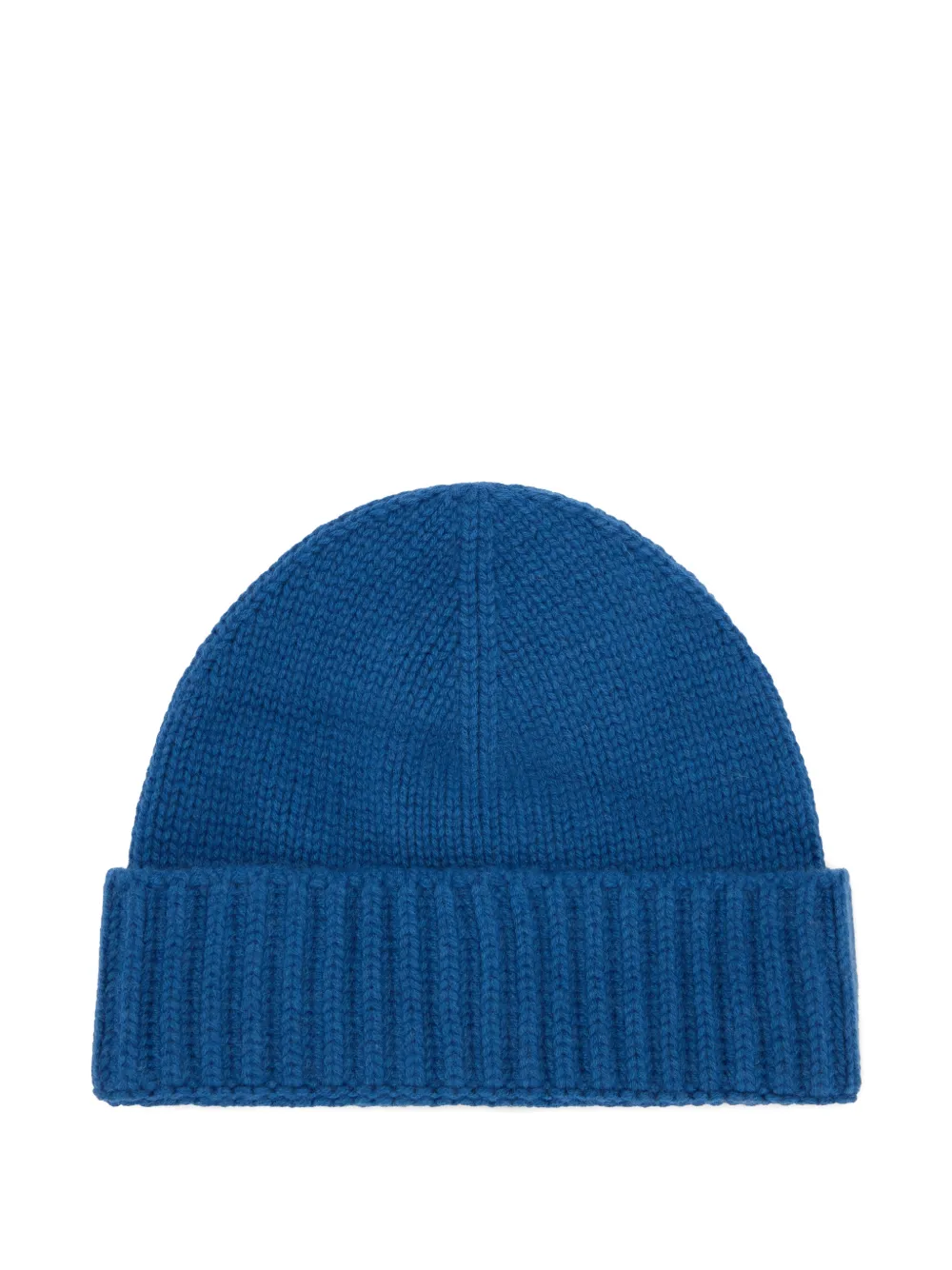 Moorer Ribbed Beanie In Blue