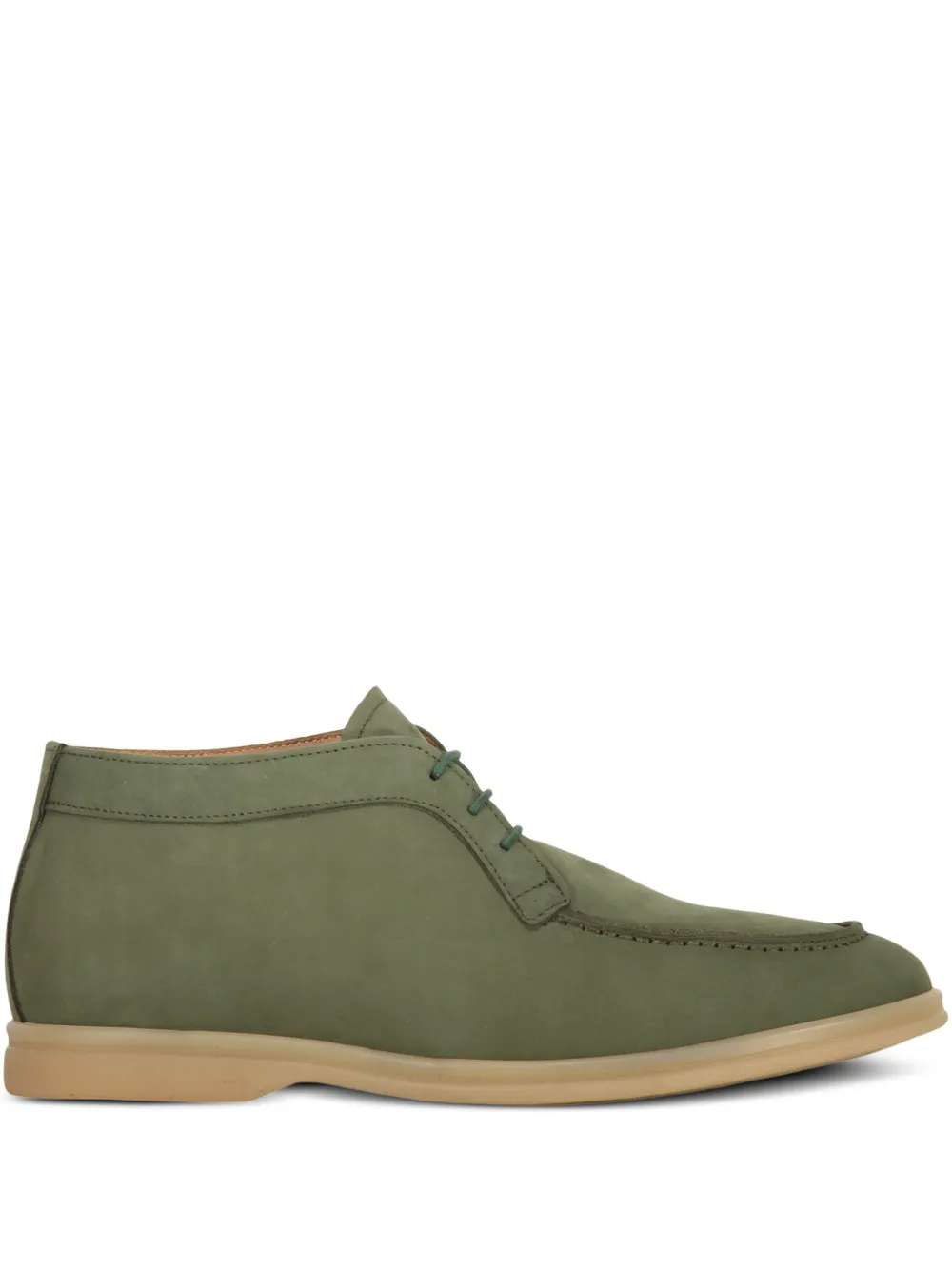 Bruno Magli leather lace-up boots Green