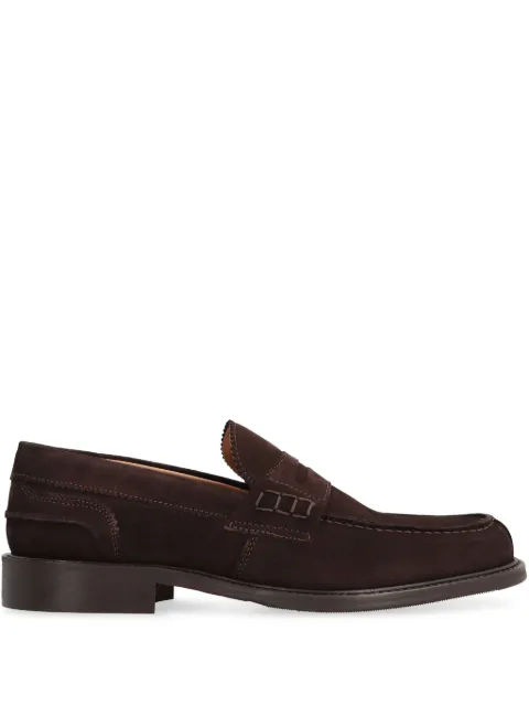 Bruno Magli suede penny loafers