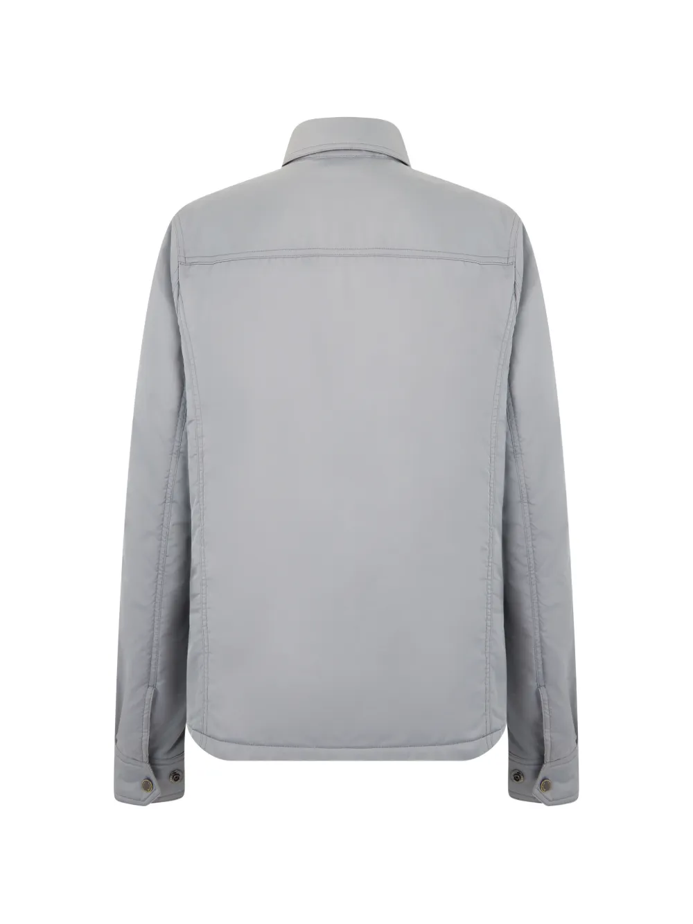 Moorer Byron shirtjack met drukknoop Grijs