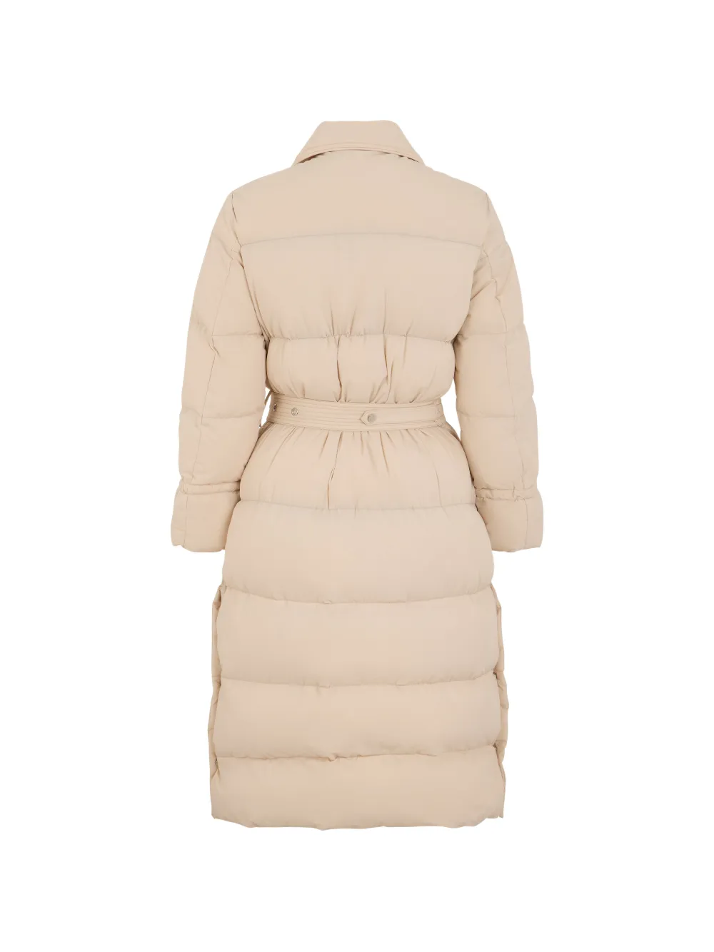 Moorer Deisi-P gewatteerde jas met dubbele rij knopen Beige