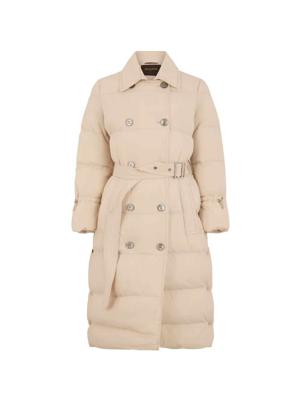 Moorer Deisi-P quilted double breasted coat - Tons neutres Moorer Deisi-P quilted double breasted coat - Tons neutres