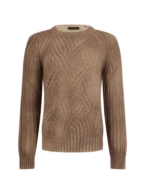 Moorer Dodecaltc cable-knit raglan-sleeve sweater