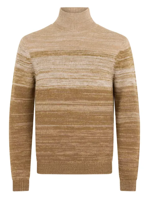 Malo striped roll-neck sweater