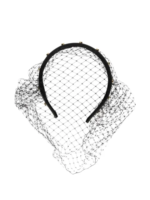 RED(V) studded veil hair accessory