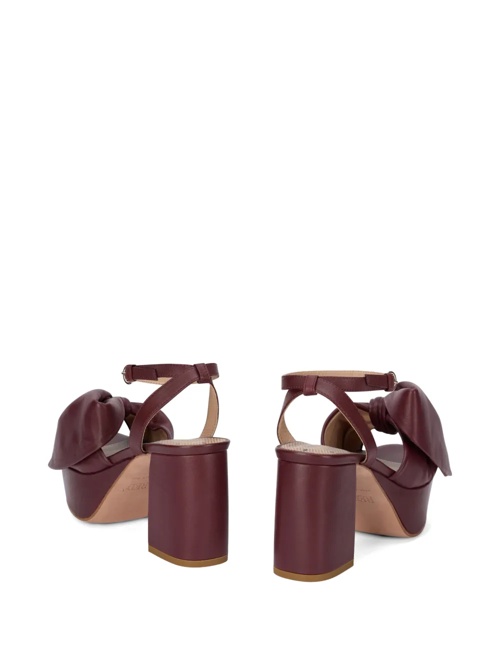 RED(V) Sandalen met plateauzool en strik Rood