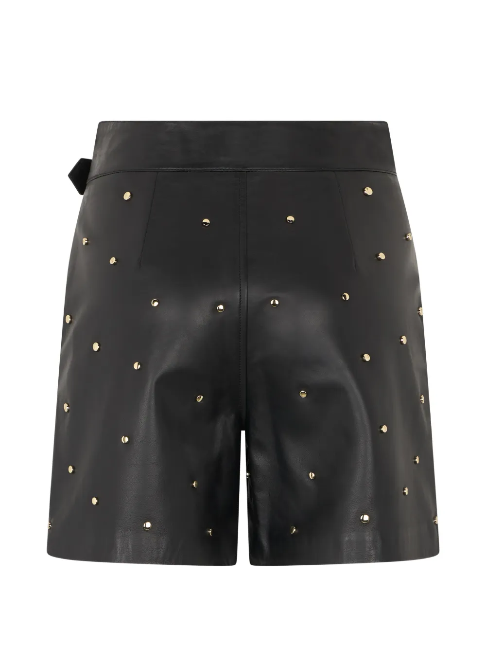 RED Valentino Shorts met ceintuur en studs Zwart