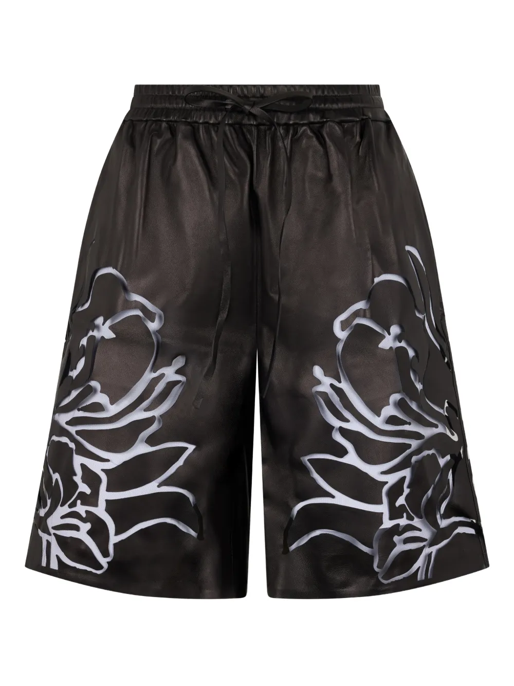 Valentino Garavani floral trousers - Nero