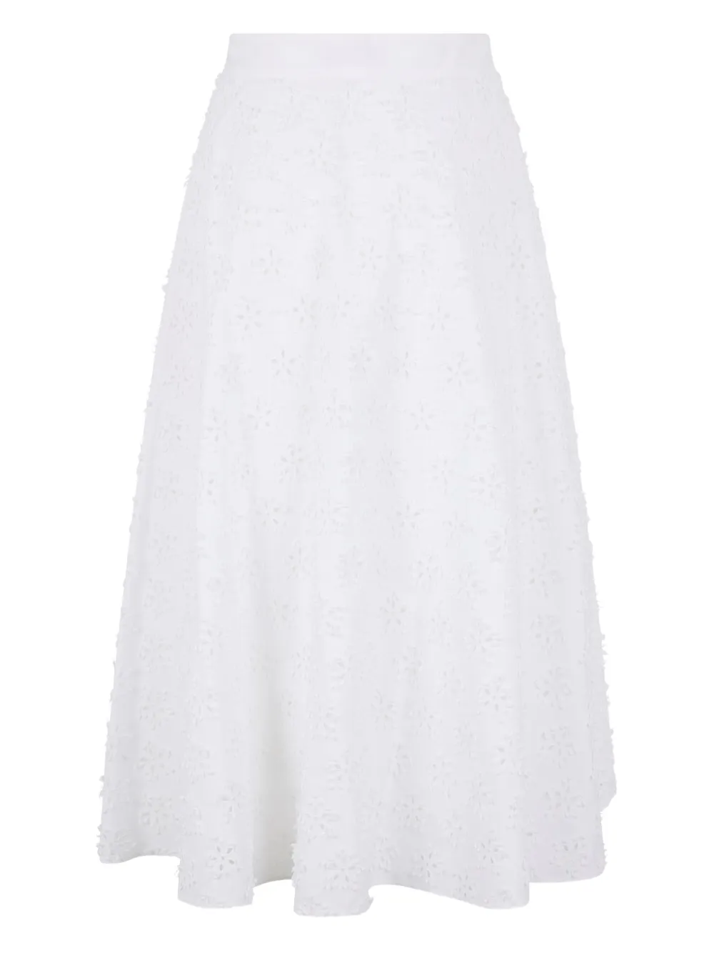 Valentino Garavani floral midi skirt - Weiß