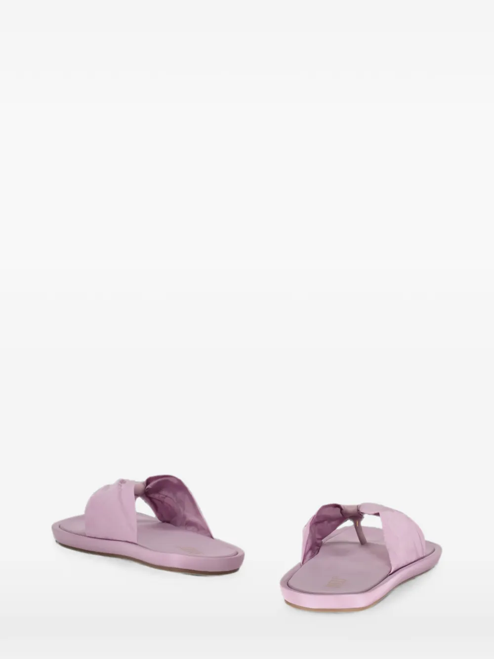 RED(V) open-toe ruched sandals Roze
