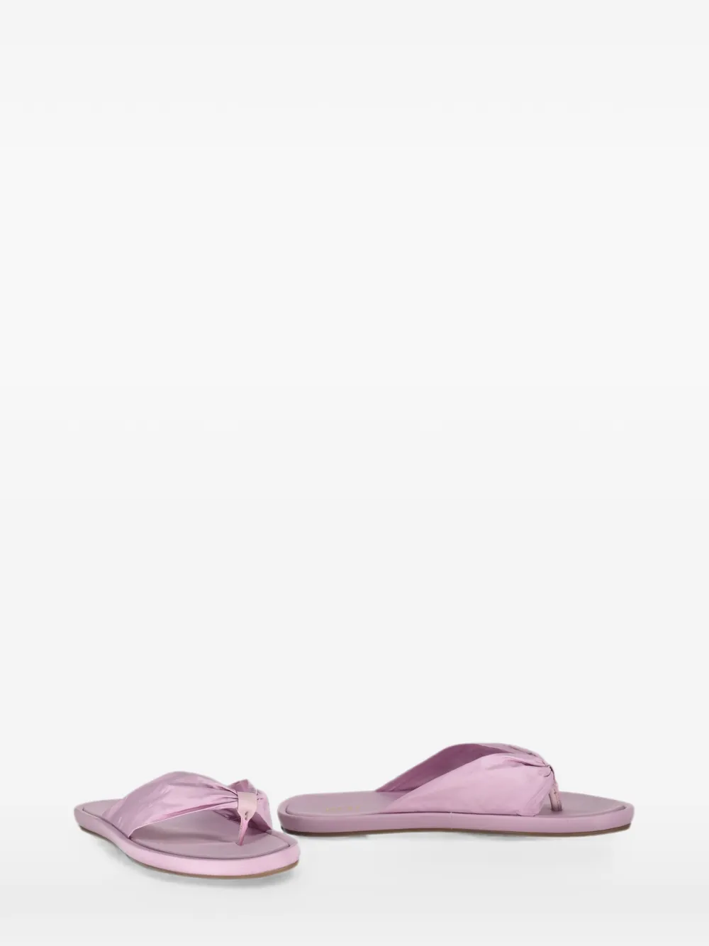 RED(V) open-toe ruched sandals Roze