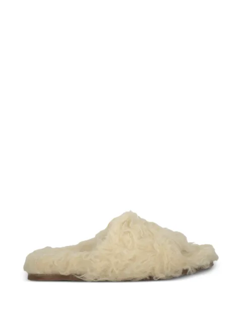 RED(V) open-toe shearling sandals