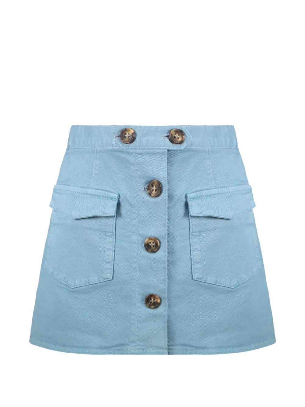 RED Valentino button-front cargo mini skort - Blu