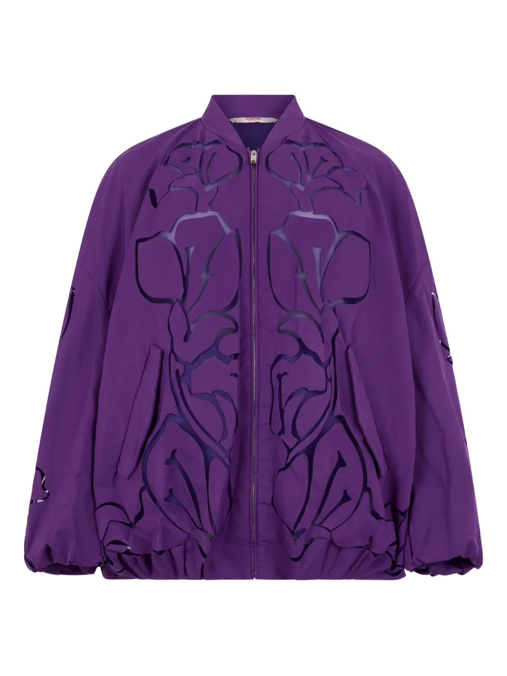 Valentino Garavani floral bomber jacket - Viola