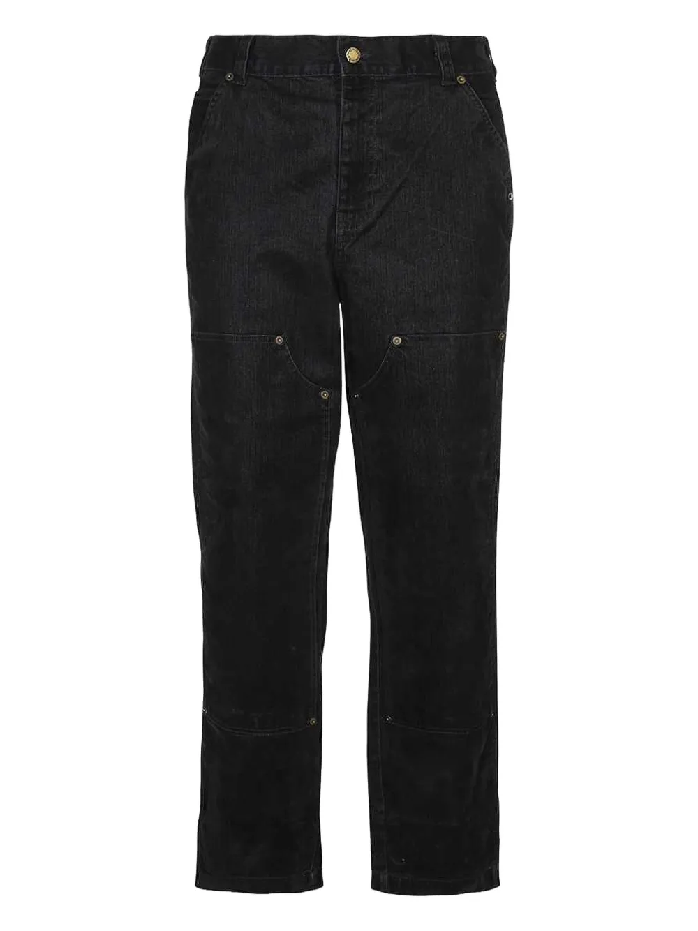 DICKIES logo-patch jeans Zwart