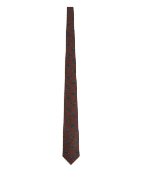 Zegna patterned wool tie