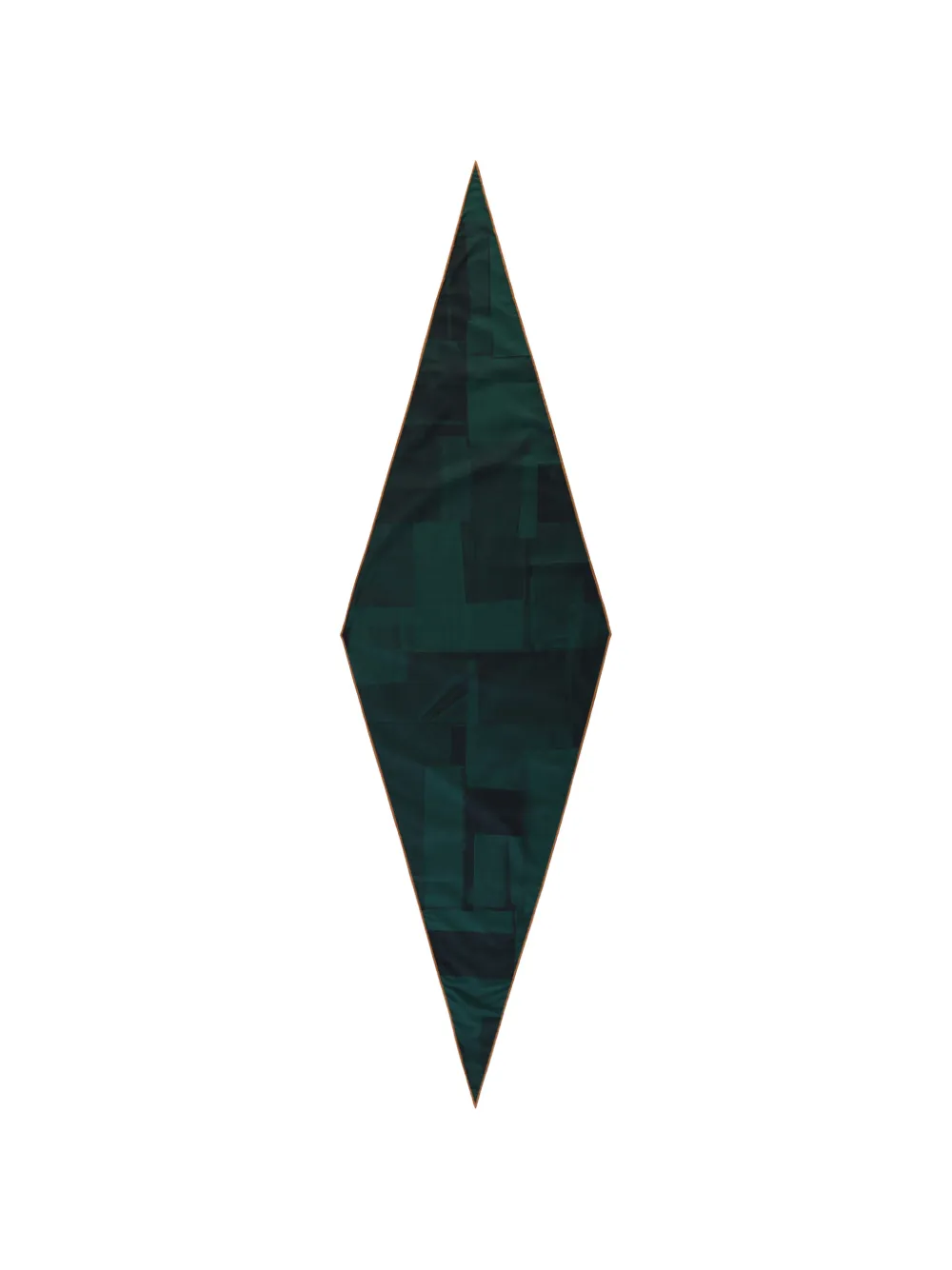 Zegna geometric-print diamond scarf - Grün