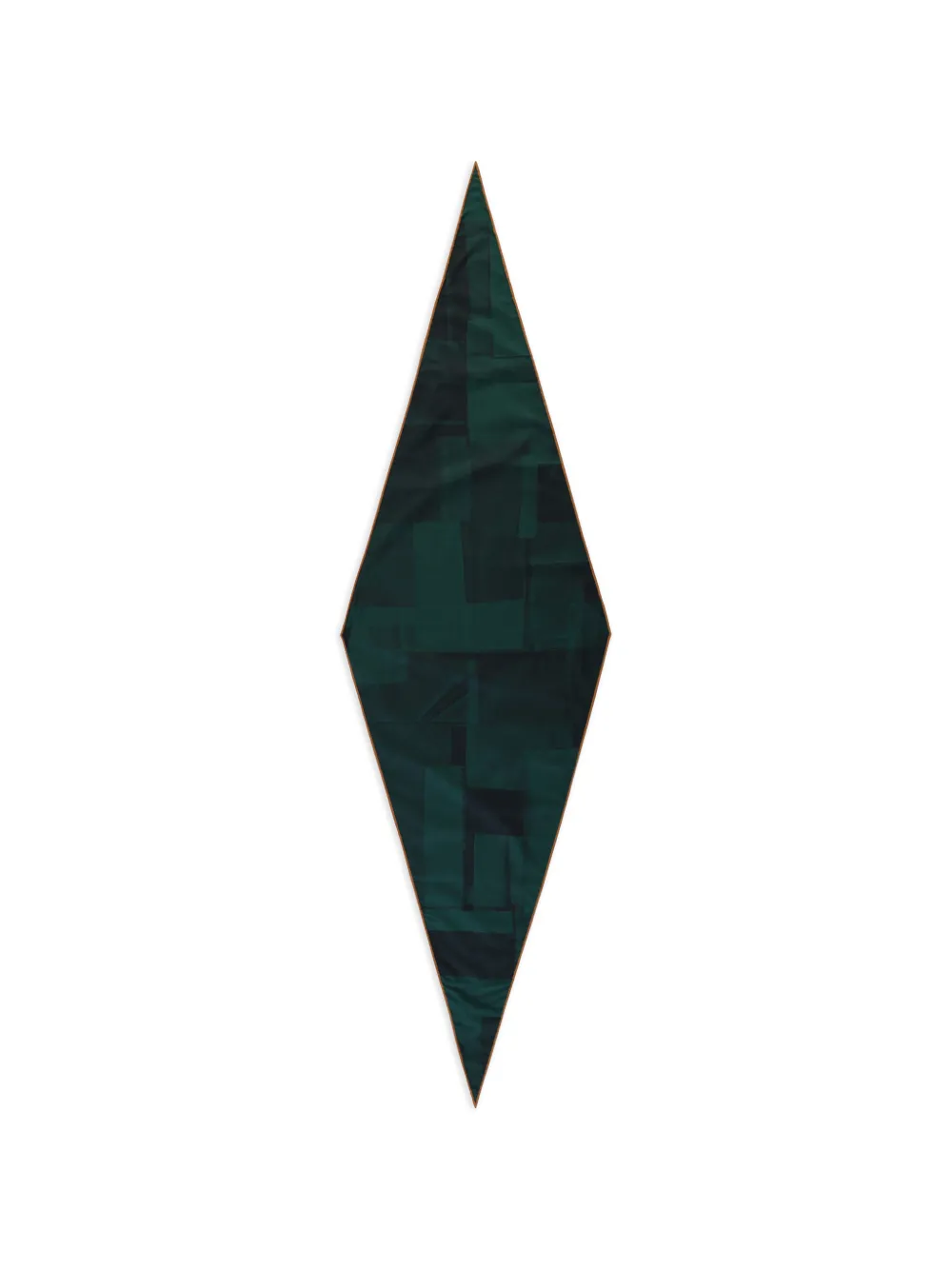 Zegna geometric-print diamond scarf - Grün