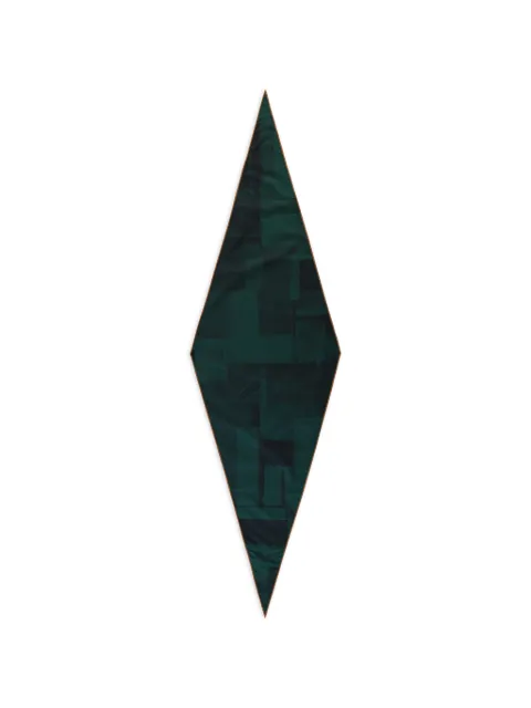 Zegna geometric-print diamond scarf