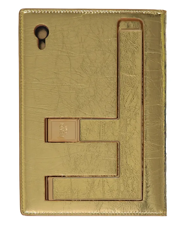 【送料&関税込】Fendi Logo Detail Ipad Mini Case FENDI logo-detail iPad Mini Case | Gold | FARFETCH