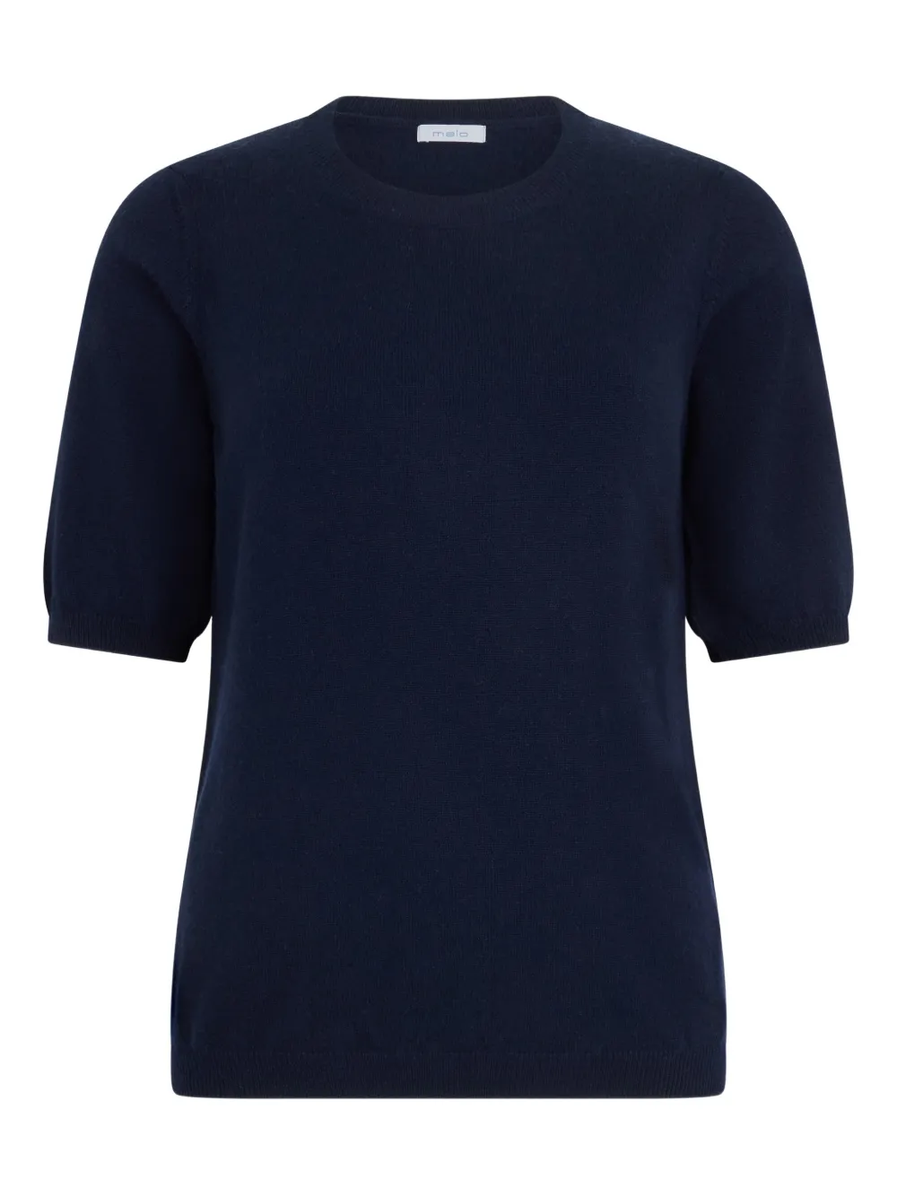 Malo puff-sleeve knitted top - Blu