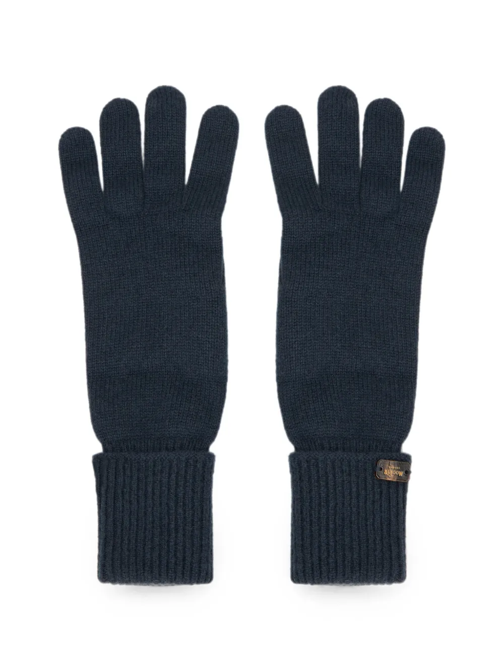 Moorer logo-plaque gloves - Blu