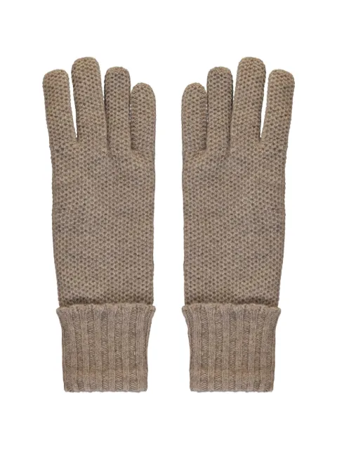 Moorer ribbed-trim gloves