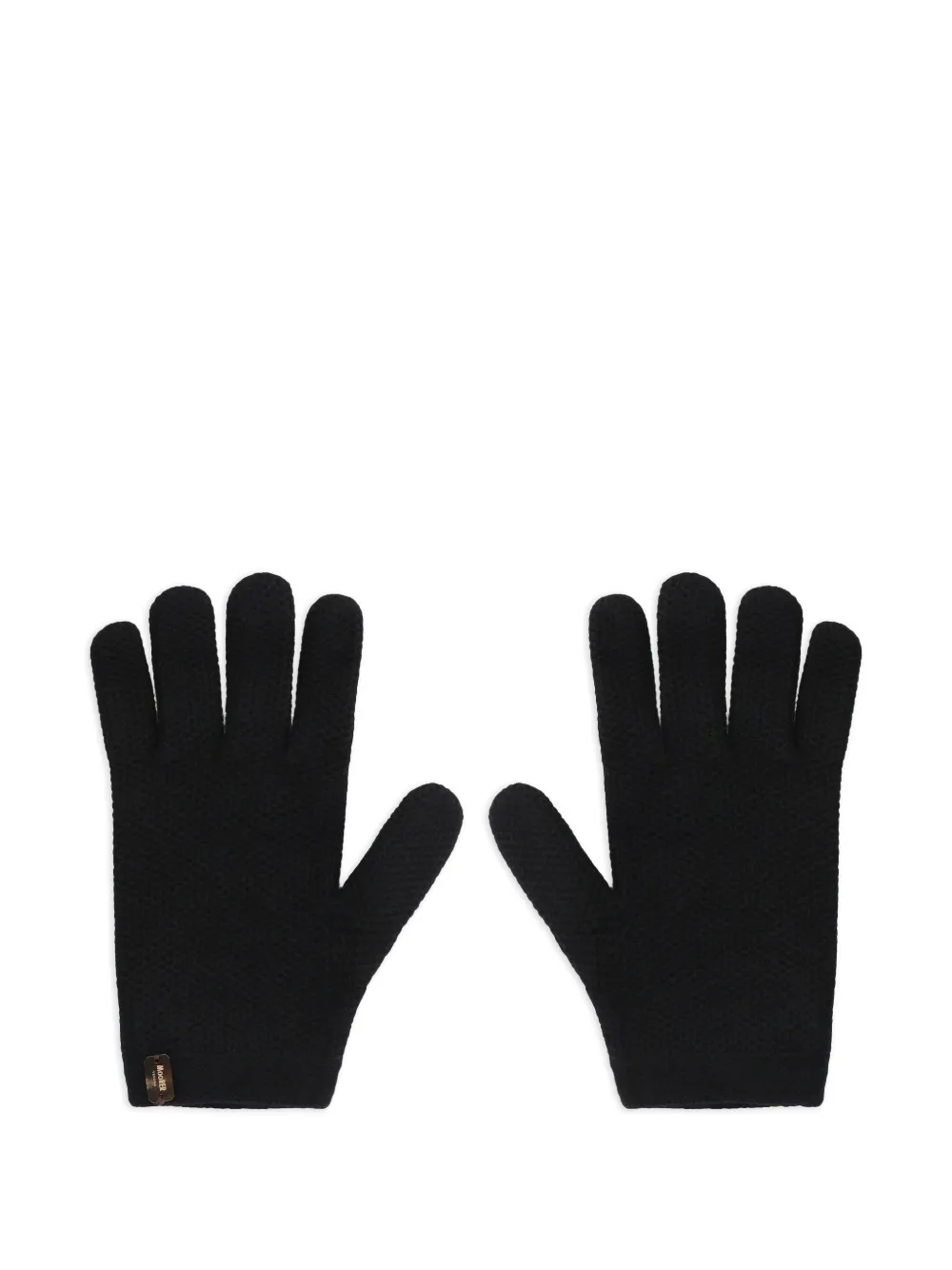 Moorer knitted gloves | Black | Image 1