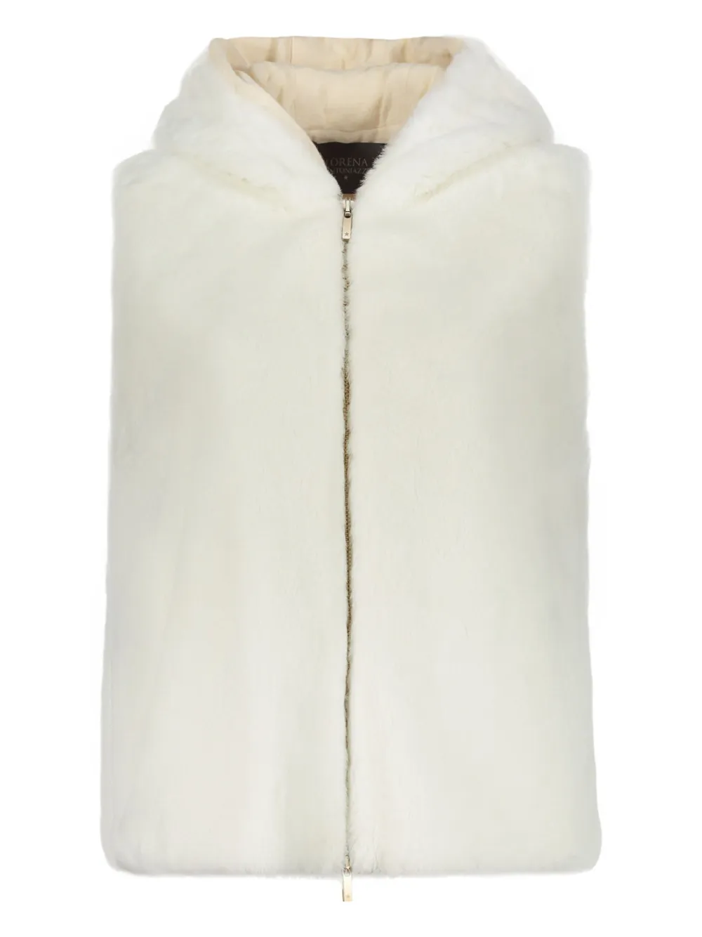 faux-fur waistcoat