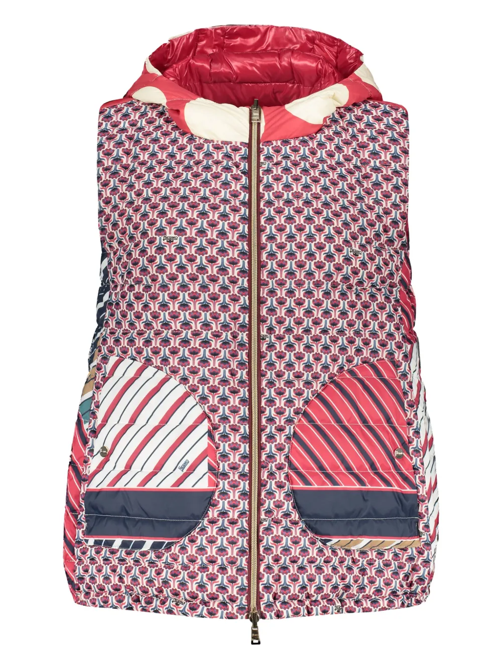 Herno Omkeerbare bodywarmer Rood