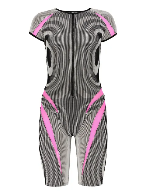Paolina Russo ribbed playsuit
