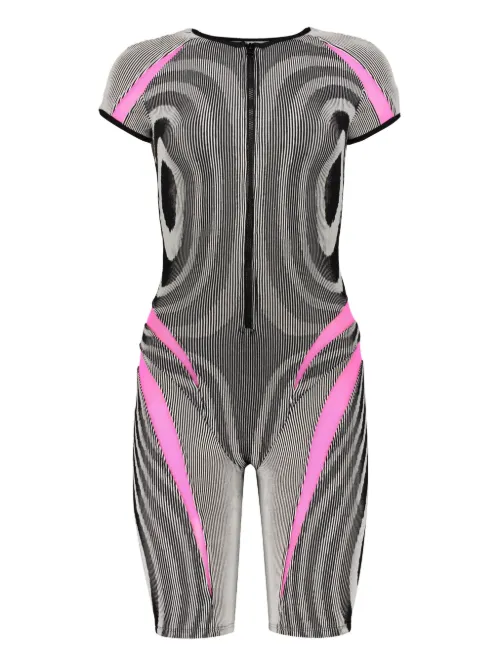 Combishort en maille nervurée - Paolina Russo - Modalova