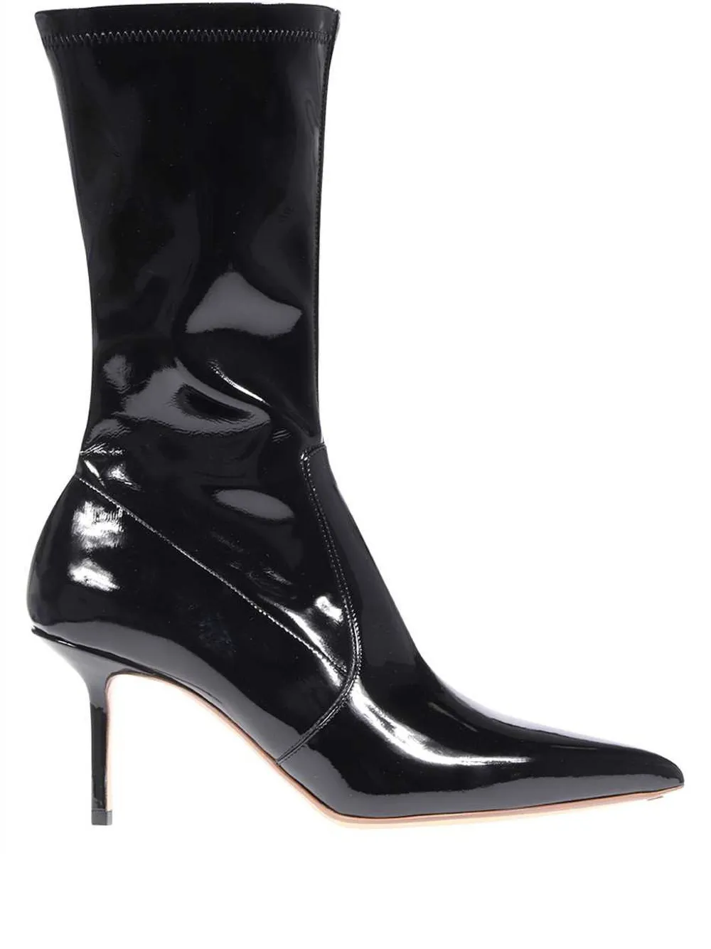 70mm patent-leather ankle boots